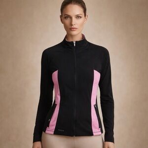 Thrive Black and Pink Utility Jacket